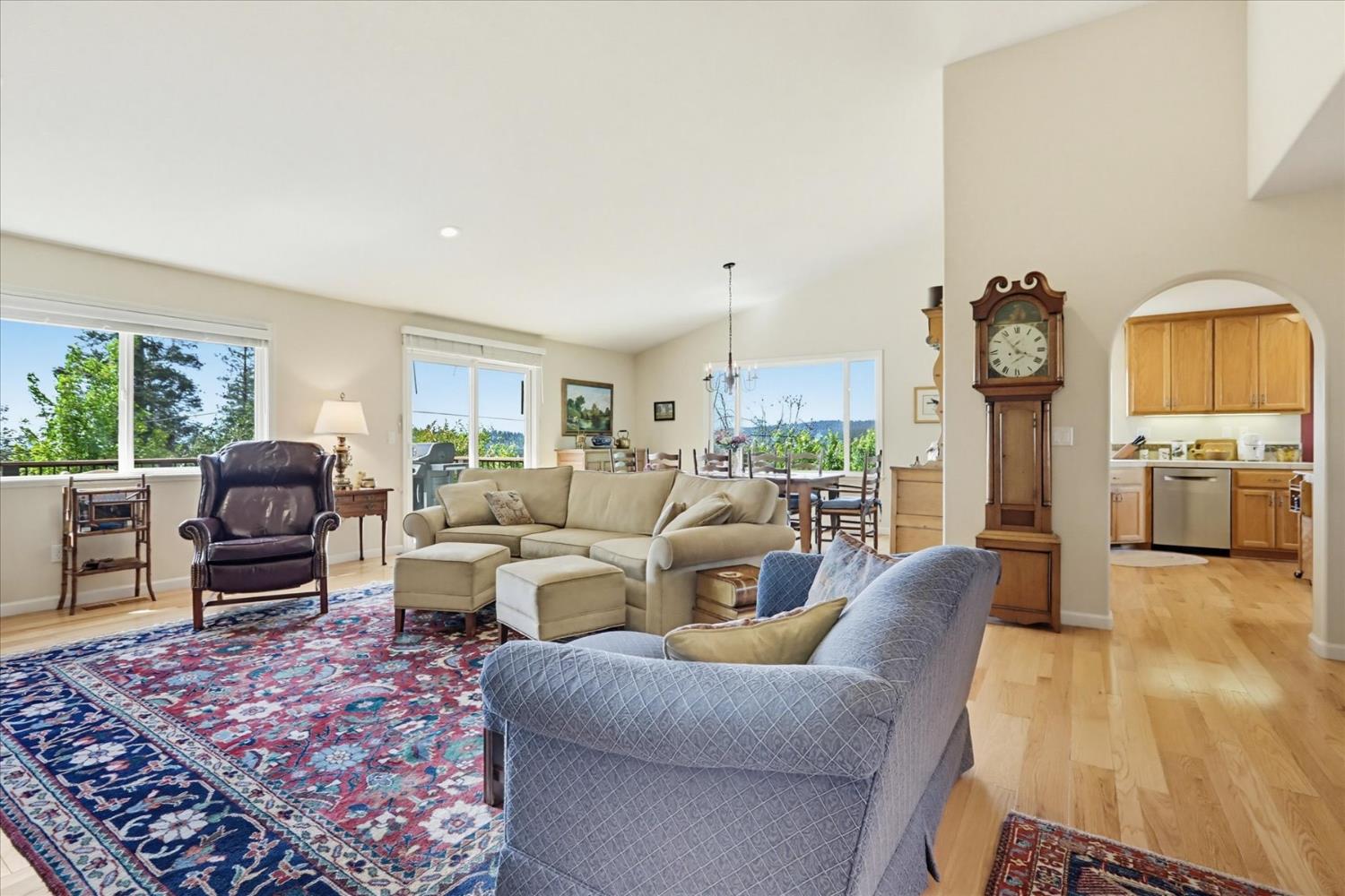 970 Morgan Ranch Drive Grass Valley, CA 95945 - Photo 7 of 76 a living room with furniture and a wooden floor