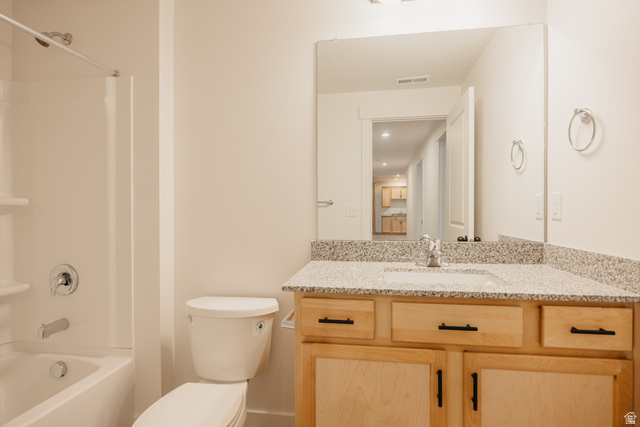 4595 North Fallow Way, Unit 511 Eagle Mountain, UT 84005 - Photo 9 of 32 Full bath with vanity and bathing tub / shower combination