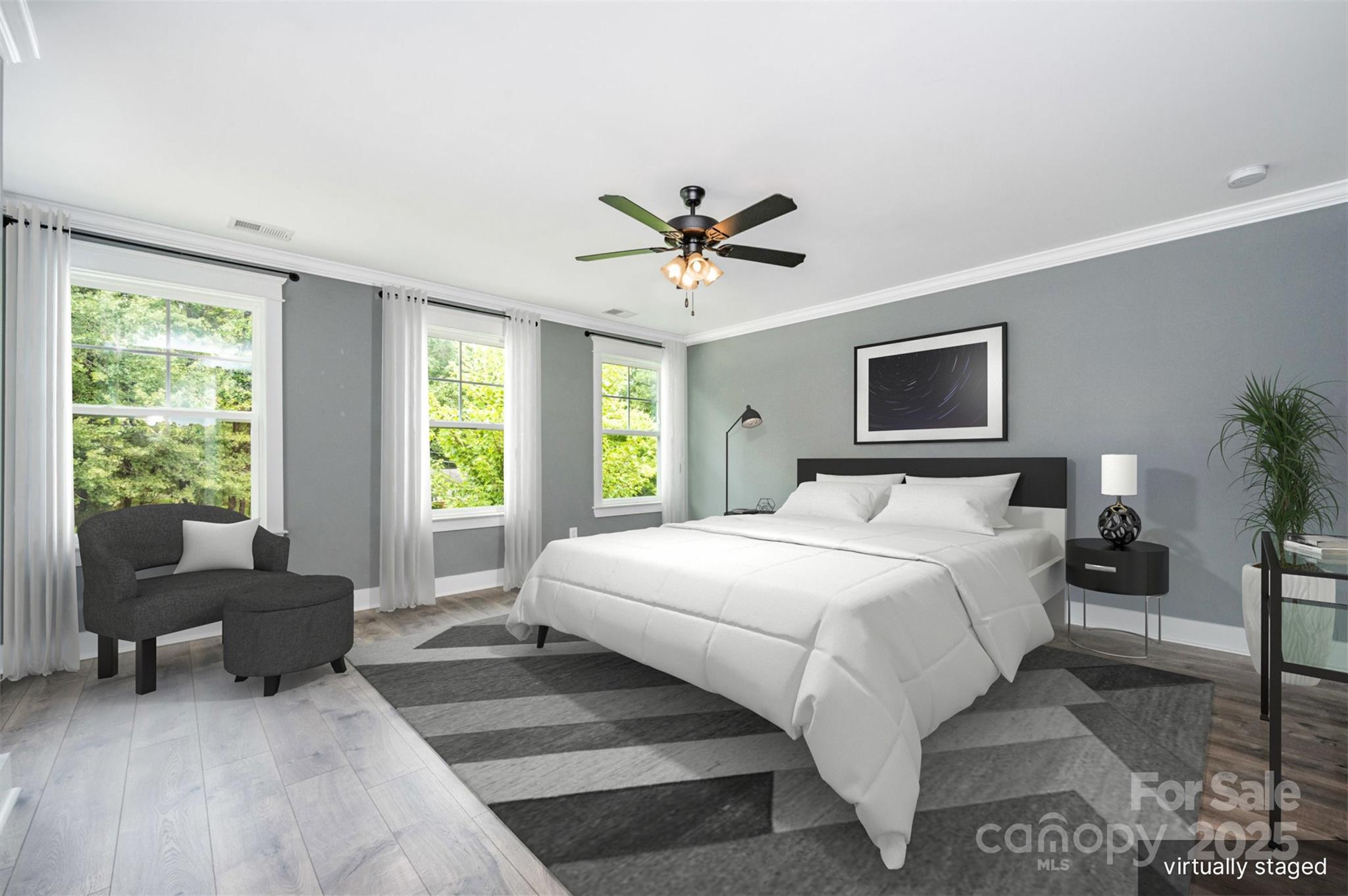 651-r L R L Stowe Road Belmont, NC 28012 - Photo 23 of 35 a bedroom with a large bed and a couch