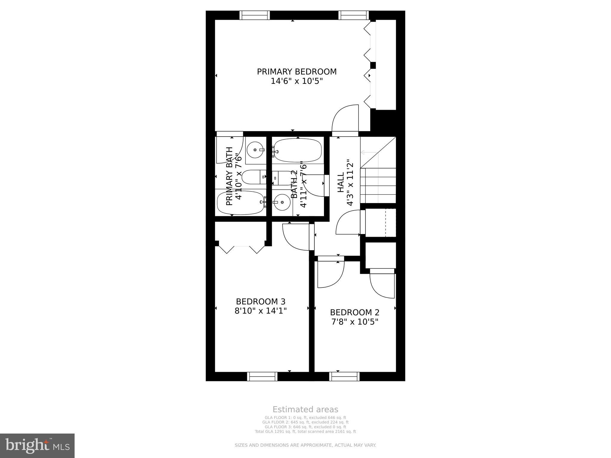 1128 Ingate Road Baltimore, MD 21227 - Photo 38 of 39 Floor Plan: Level 3