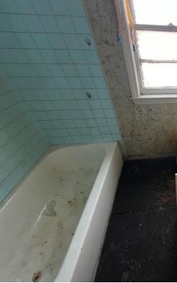 458 Rice Avenue Bellwood, IL 60104 - Photo 8 of 8 a bath tub sitting in a bathroom next to a window