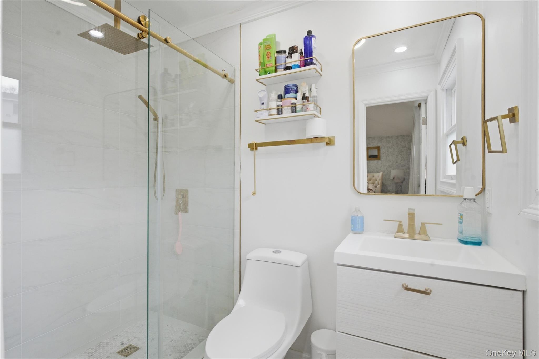 2 Olympus Road Highland Mills, NY 10930 - Photo 18 of 31 a bathroom with a toilet sink and shower