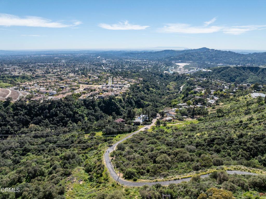 4700 Rising Hill Road Altadena, CA 91001 - Photo 17 of 35 an aerial view of residential house and green space