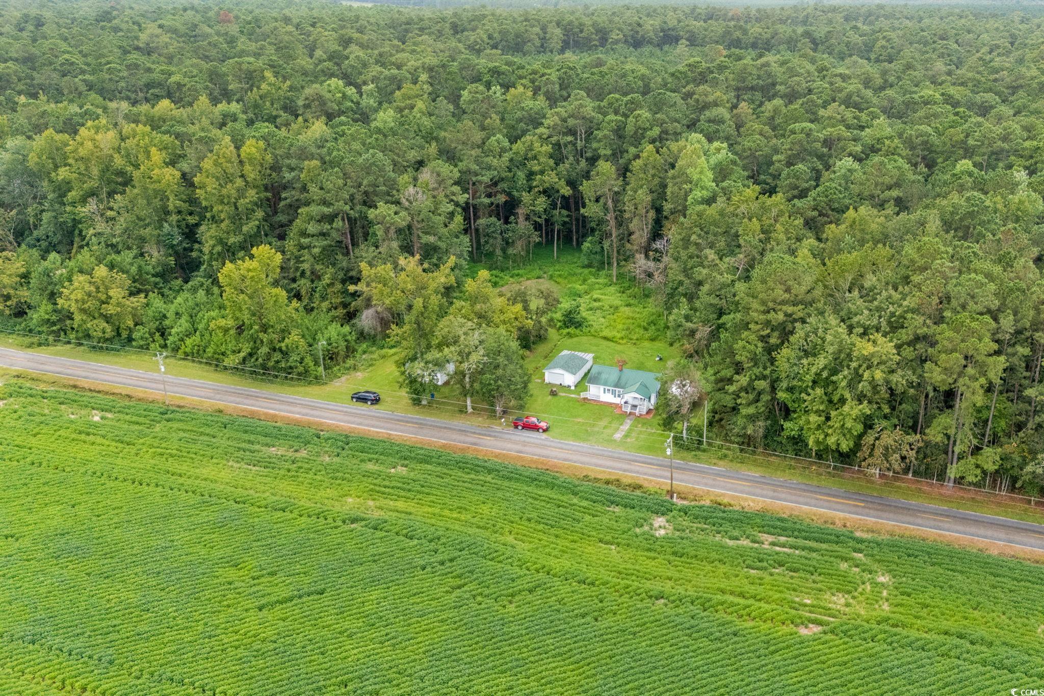 2475 Beverly Road Conway, SC 29527 - Photo 34 of 34 Aerial view of sparsely populated area with a heavily wooded area