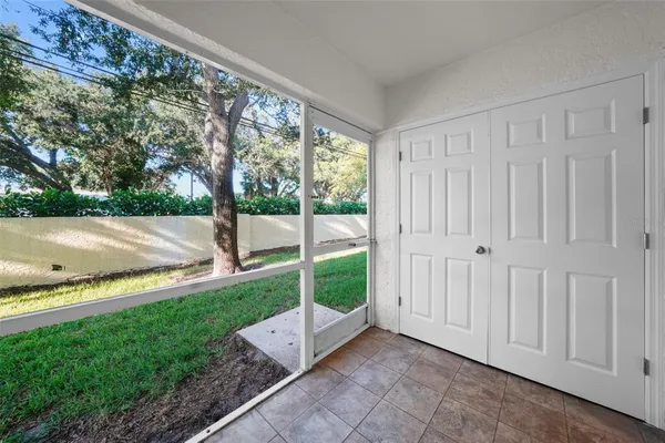 a view of backyard with backyard