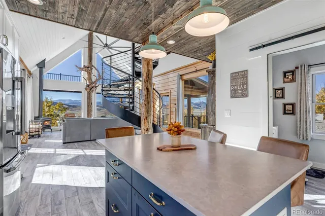 a view of a garden with an outdoor space