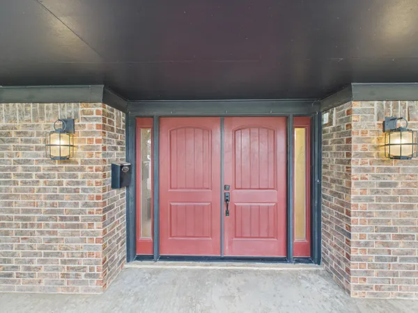 a view of front door