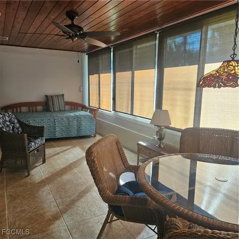 a outdoor space with furniture