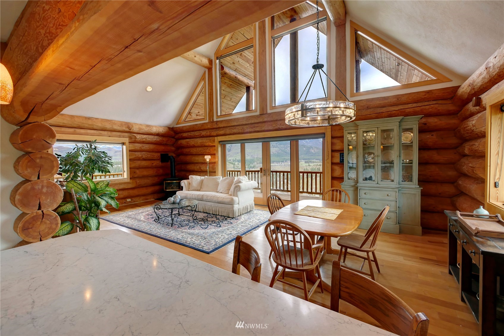 20 Pony Road Winthrop, WA 98862 - Photo 12 of 40 a view of a chairs and table in a patio