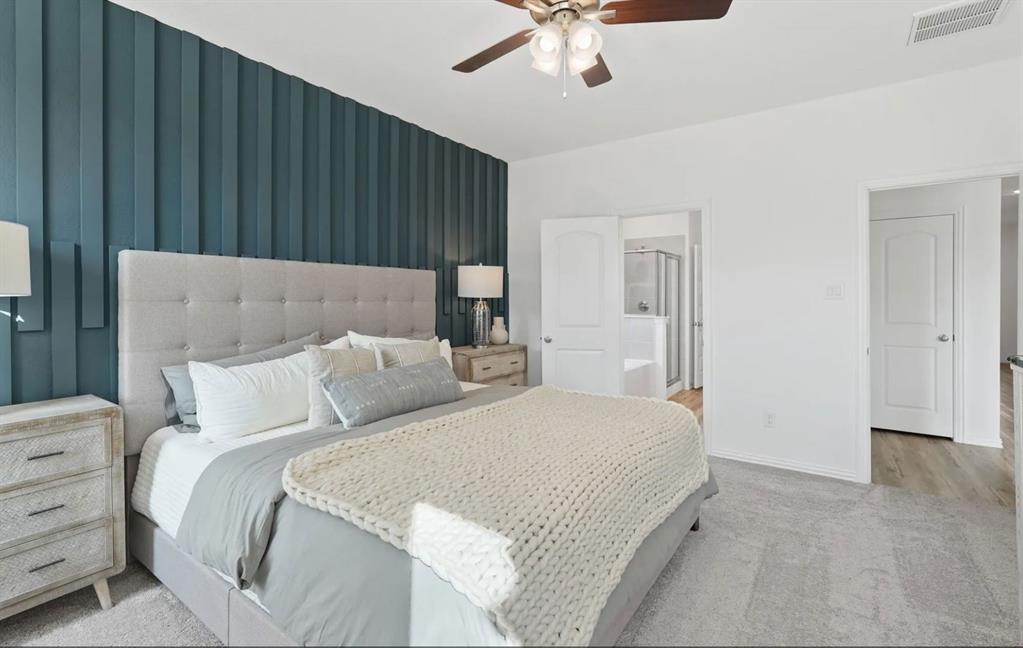 608 Godley Ranch Godley, TX 76044 - Photo 15 of 40 Example of primary bedroom w king size bed