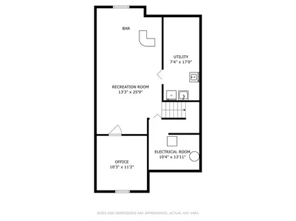 a picture of a bench in front of a wall