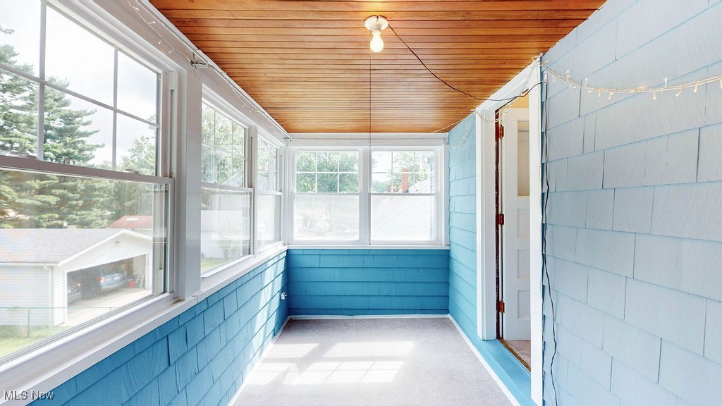 4513 East Berwald Road Cleveland, OH 44121 - Photo 26 of 36 Enclosed porch on second floor with replacement windows, carpet.