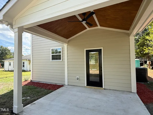 a view of front door and porch