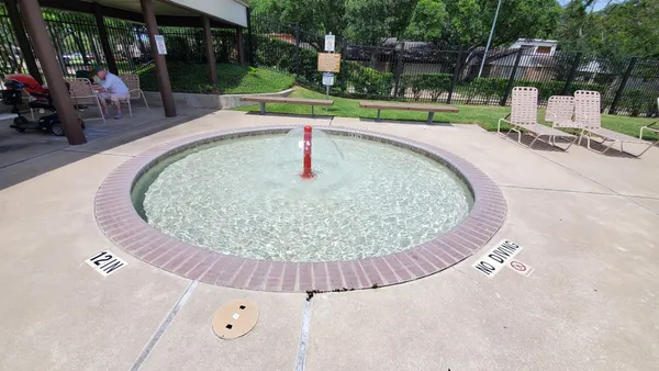 a view of outdoor space with swimming pool