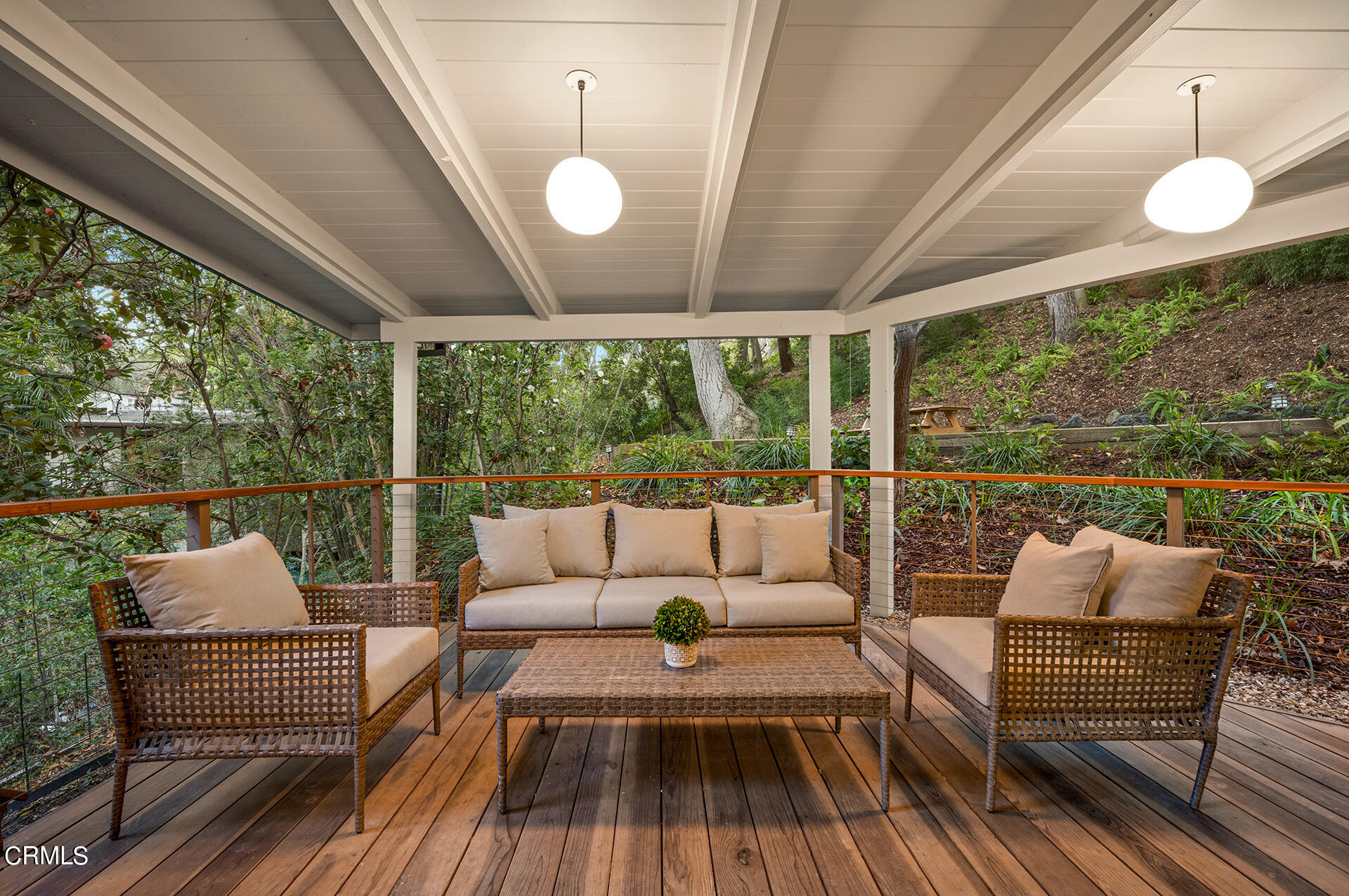 911 Laguna Road Pasadena, CA 91105 - Photo 25 of 34 a outdoor living space with furniture and garden view