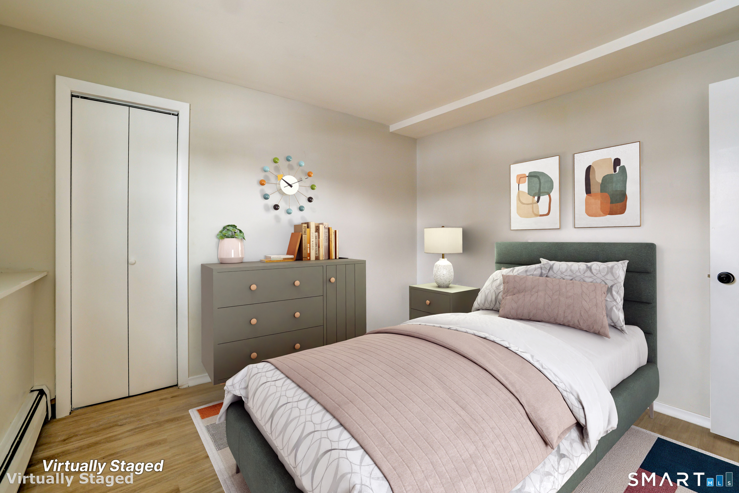 38 Mildred Road West Hartford, CT 06107 - Photo 25 of 35 a bedroom with a bed and a chandelier