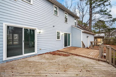 a backyard of a house