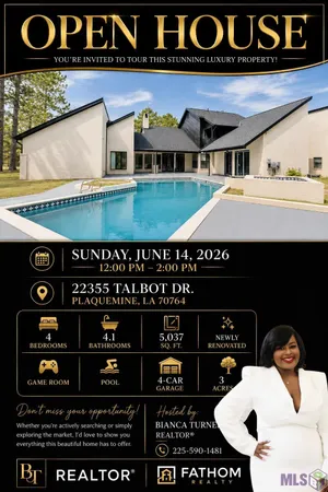 $875,000 | 22355 Talbot Drive, Plaquemine, LA 70764