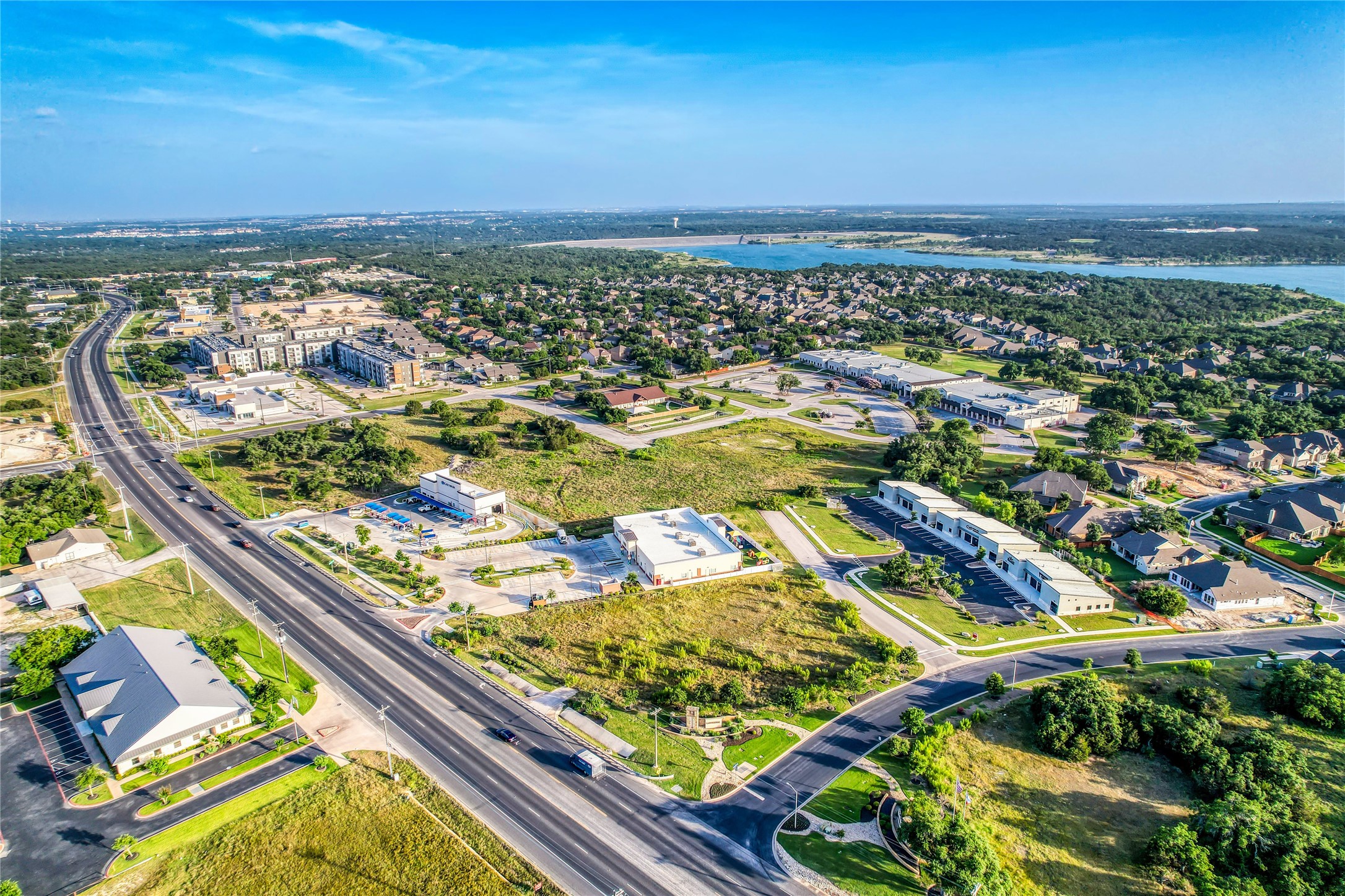 4820 Williams Drive Georgetown, TX 78633 - Photo 17 of 18 an aerial view of residential houses with outdoor space