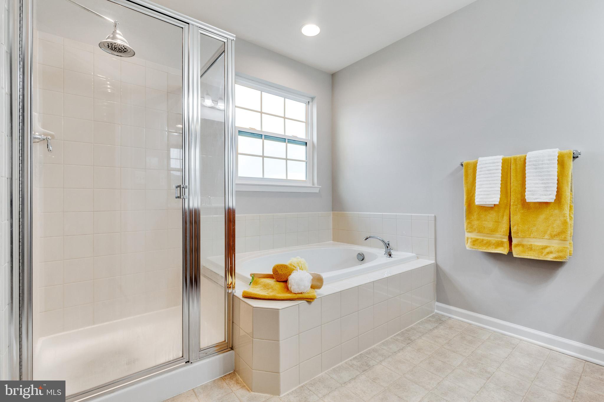 156 Short Branch Road Stafford, VA 22556 - Photo 23 of 34 Primary Bath has Soaking Tub and Separate Shower