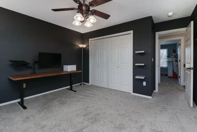 a view of a lake with a mountain