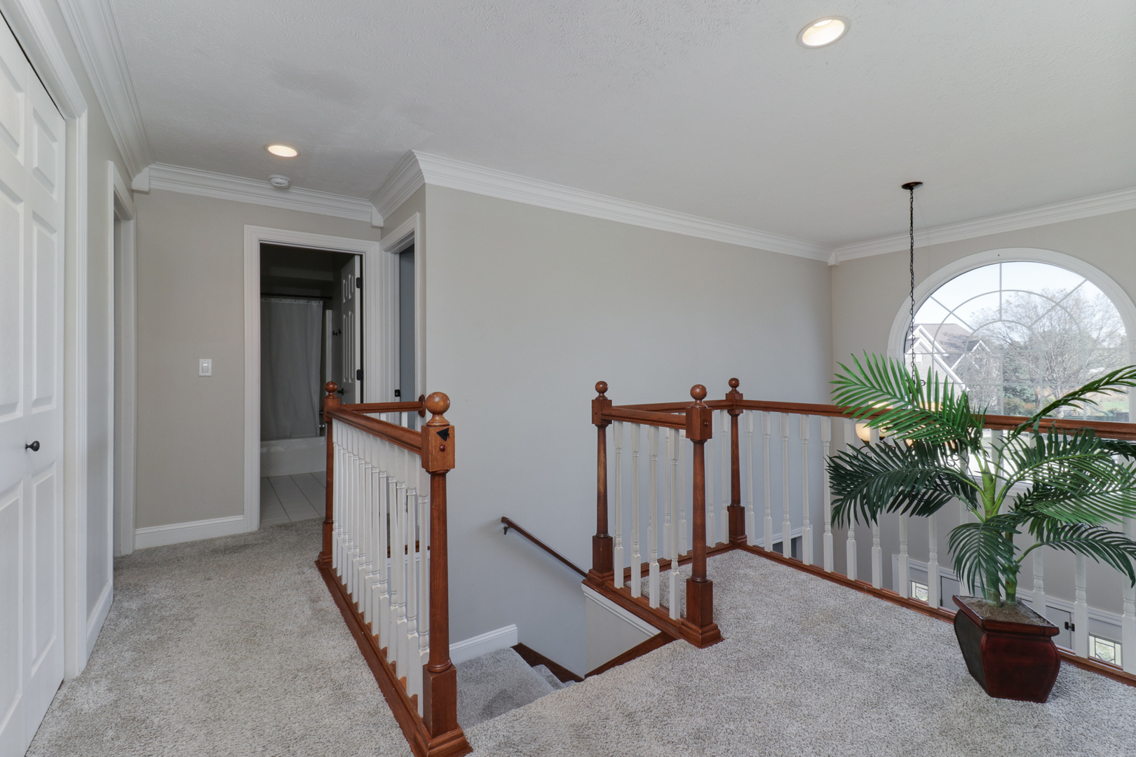 3 Pebblebrook Court Bloomington, IL 61705 - Photo 47 of 89 a view of a hallway with potted plants