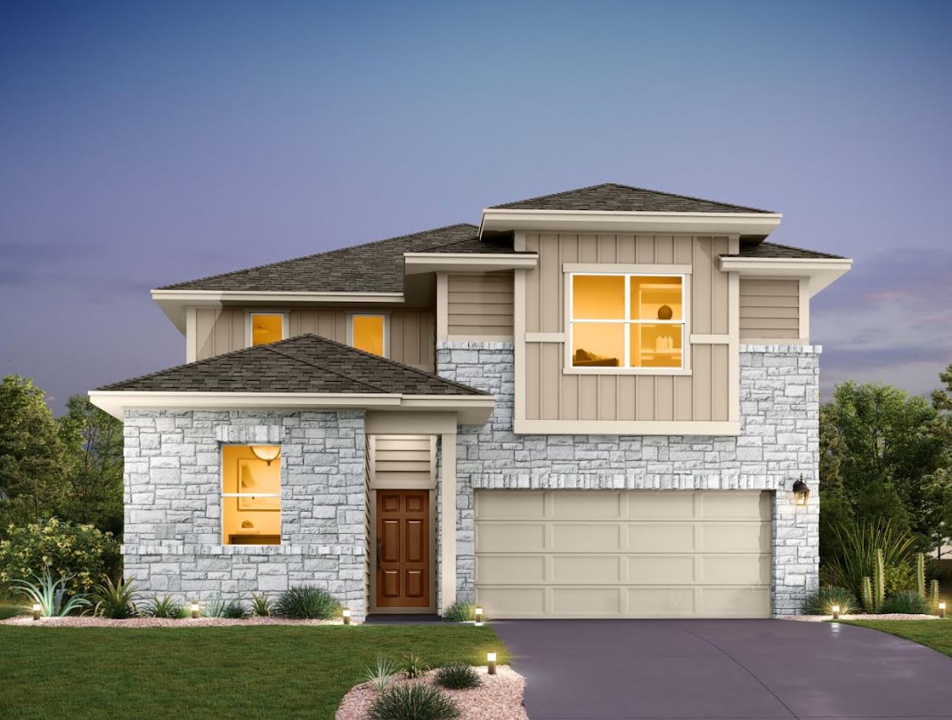 121 Jans Way Georgetown, TX 78626 - Photo 1 of 3 a front view of a house with a yard