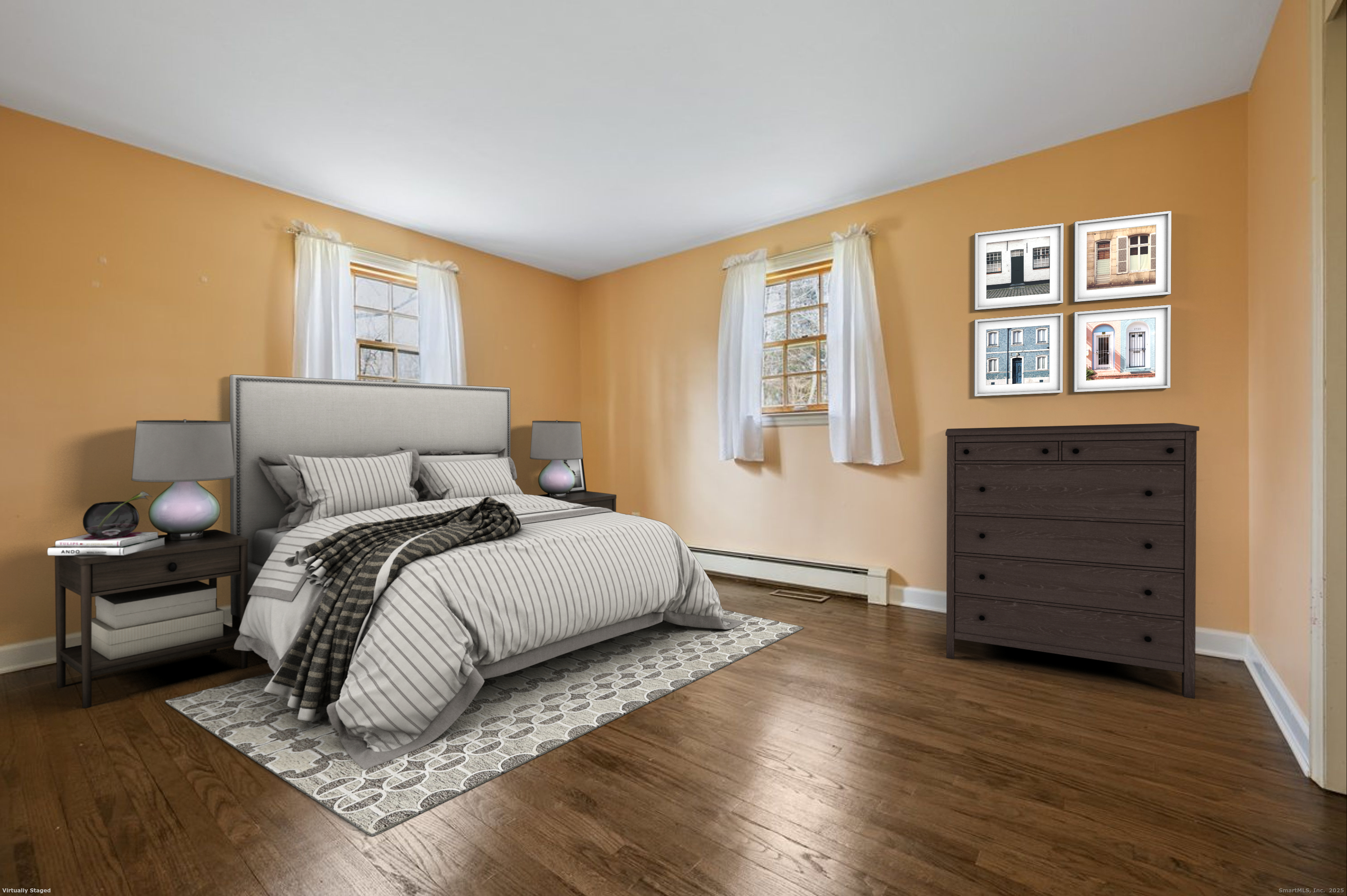 95 Ridgewood Road Ridgefield, CT 06877 - Photo 12 of 31 a bedroom with a bed and wooden floor