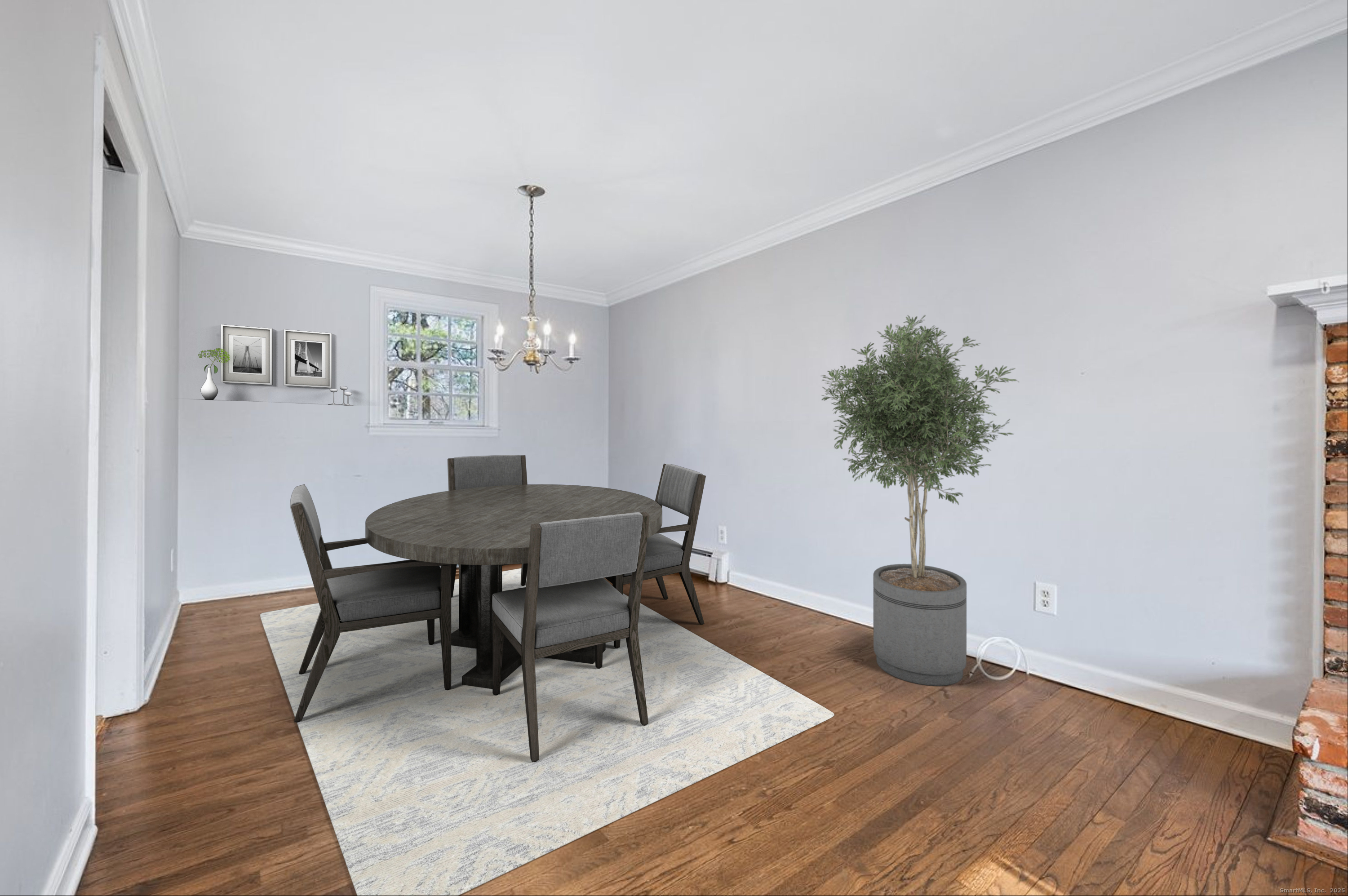 95 Ridgewood Road Ridgefield, CT 06877 - Photo 6 of 31 a dining room with furniture and wooden floor