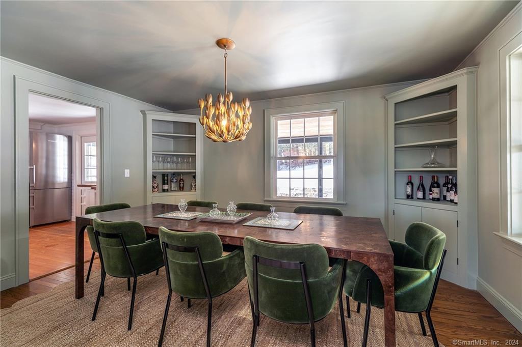 63 Cemetery Hill Road Cornwall, CT 06796 - Photo 13 of 45 a view of a dining room with furniture window and wooden floor