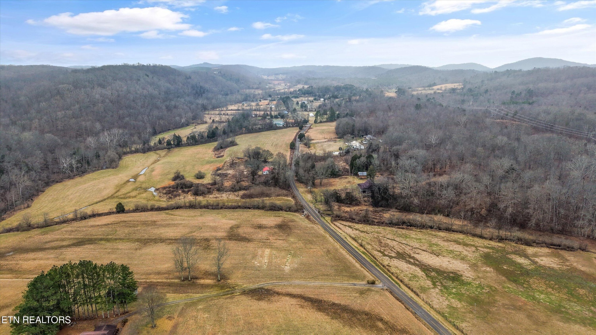 1201 Laurel Bluff Road Kingston, TN 37763 - Photo 11 of 21 a view of a dry yard with mountains in the background