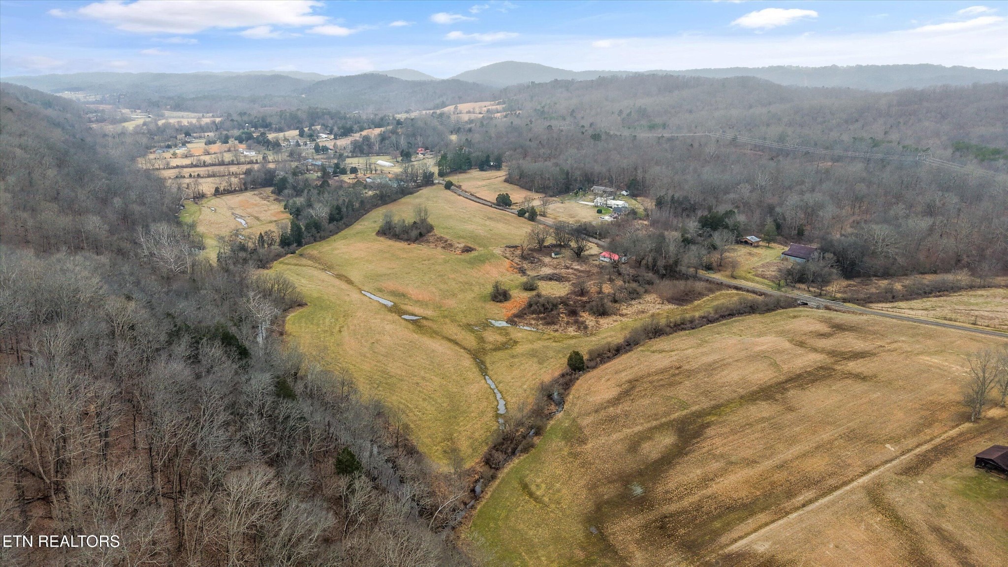 1201 Laurel Bluff Road Kingston, TN 37763 - Photo 12 of 21 a view of a dry yard with mountains in the background