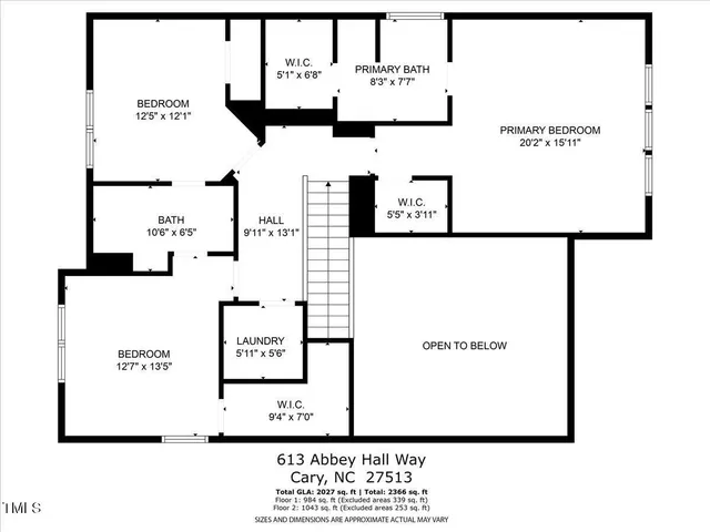 $540,000 | 613 Abbey Hall Way, Cary, NC 27513
