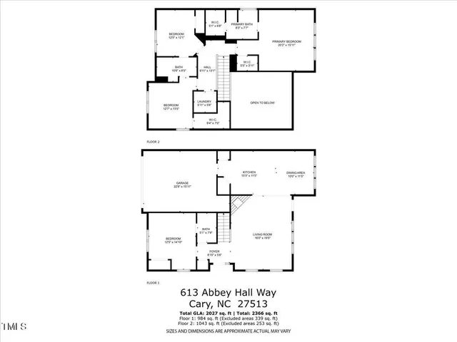 $540,000 | 613 Abbey Hall Way, Cary, NC 27513