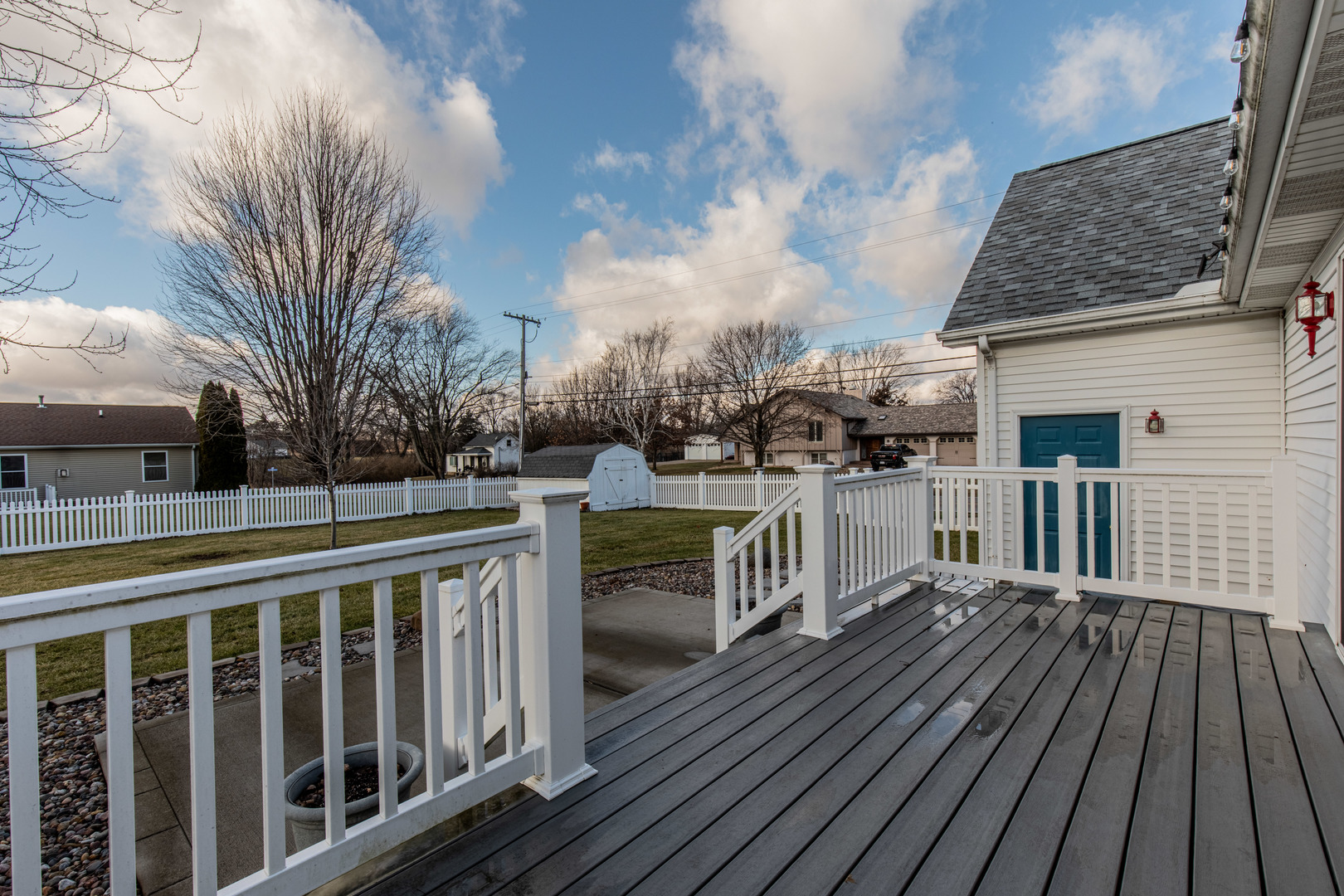 732 North Linn Street Princeton, IL 61356 - Photo 26 of 35 a view of a wooden deck with a yard