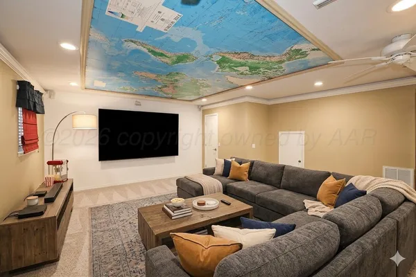 a view of an empty room