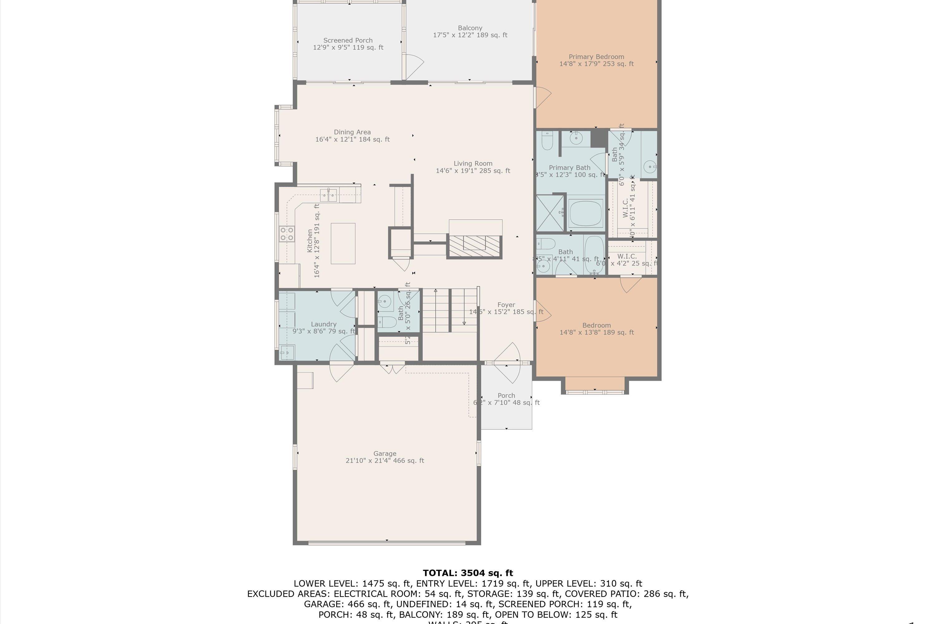 30 Island Green Circle, Unit 22 Penhook, VA 24137 - Photo 50 of 53 a picture of a floor plan
