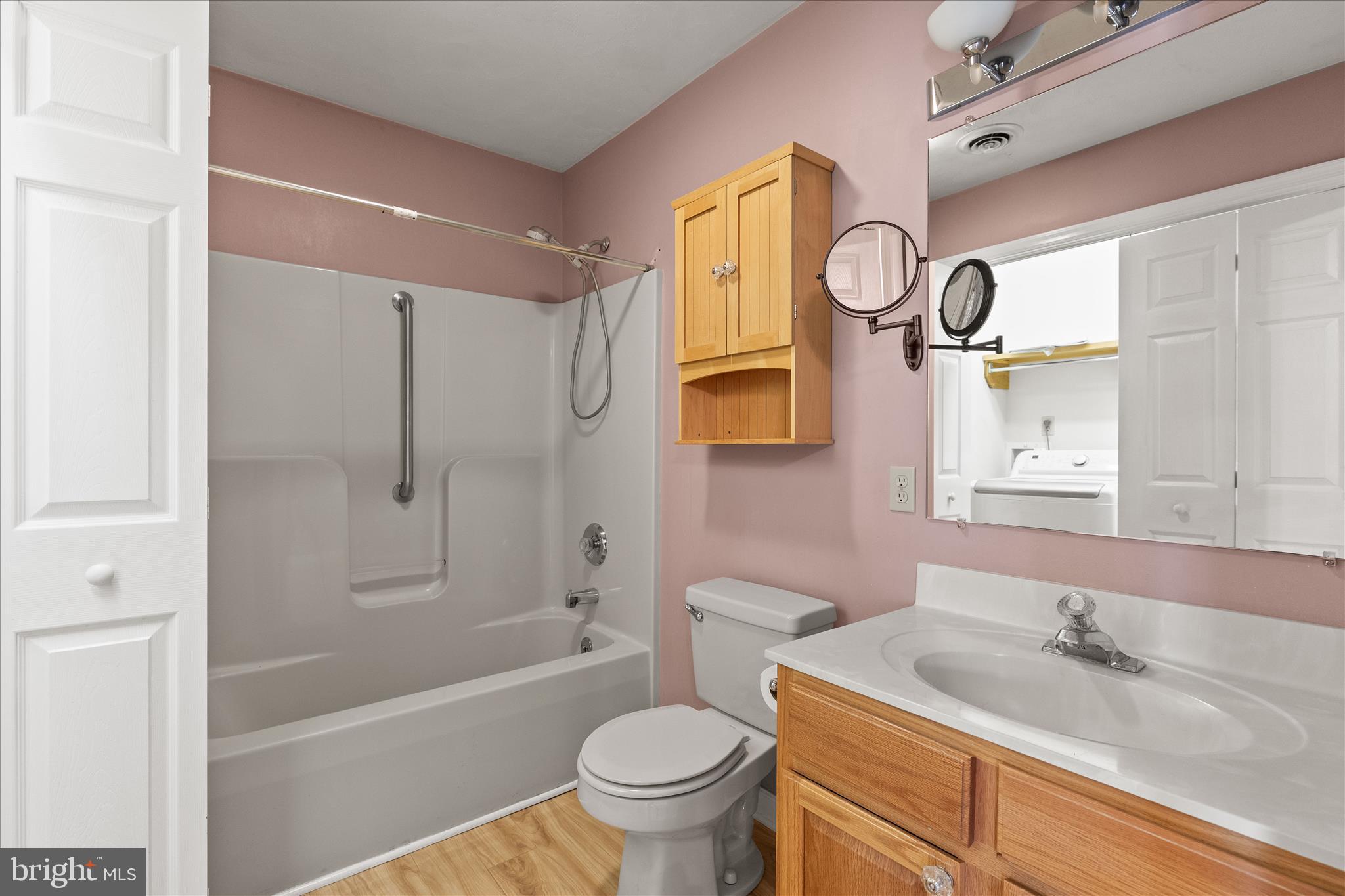 714 Randolph Street Hanover, PA 17331 - Photo 19 of 33 a bathroom with a granite countertop sink toilet and shower