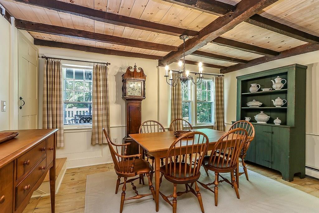 1401 Bay Road Sharon, MA 02067 - Photo 16 of 37 a view of a dining room with furniture window and outside view