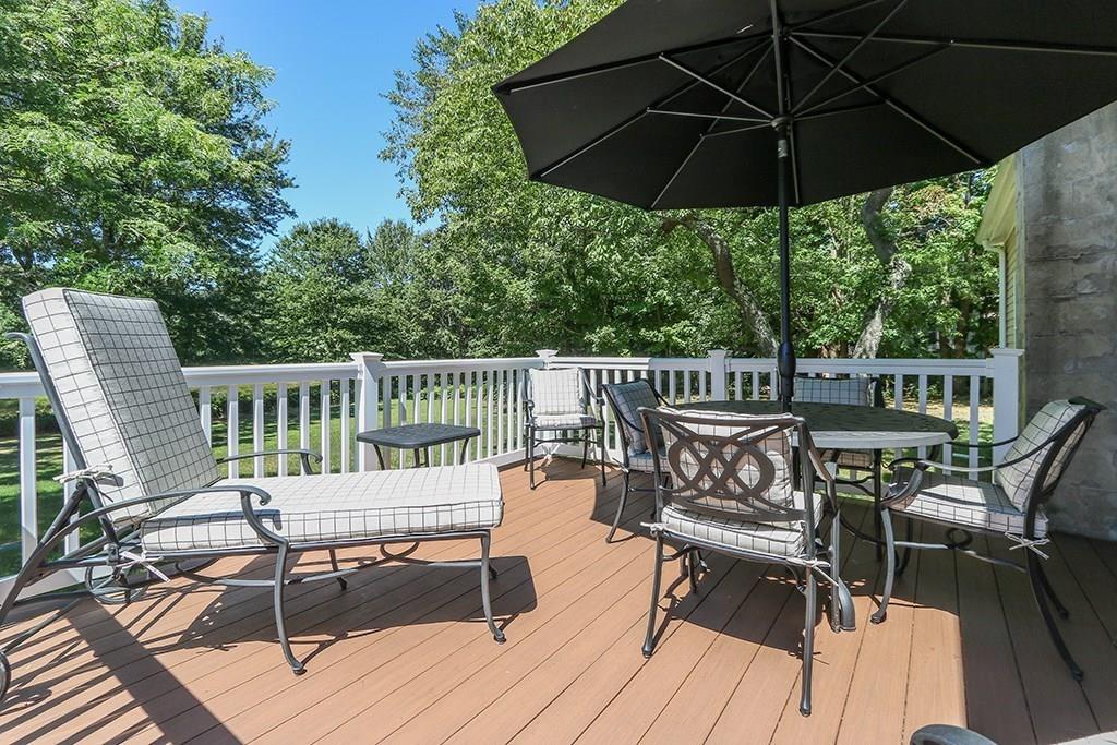 1401 Bay Road Sharon, MA 02067 - Photo 7 of 37 a view of a chairs in wooden deck