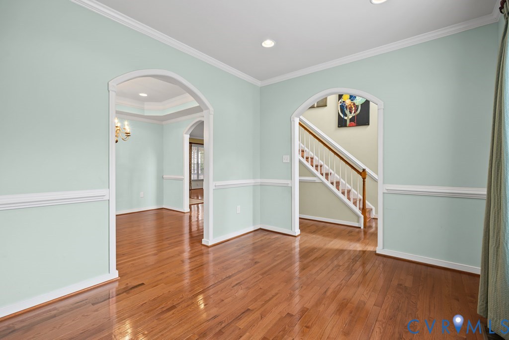116 Jesse's Way Farmville, VA 23901 - Photo 6 of 47 Hardwood flooring throughout featuring arched door