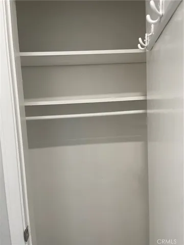 a close view of closet
