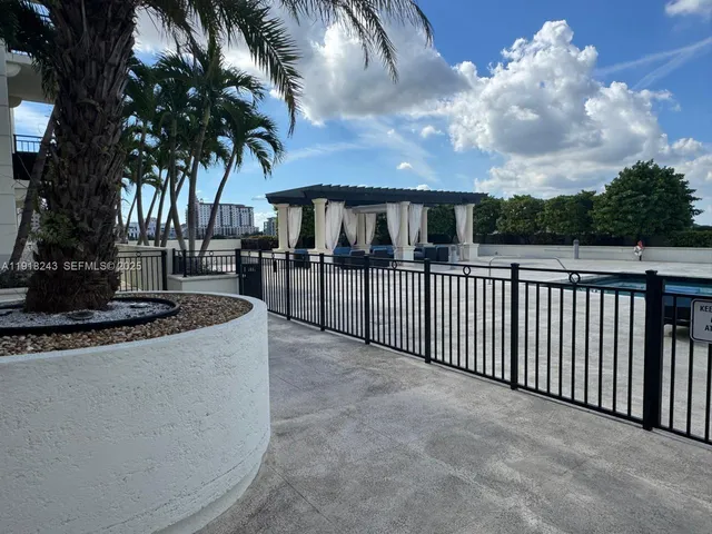 a view of a building with a street
