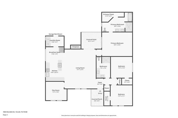 $350,000 | 1003 Meridith Drive, Terrell, TX 75160