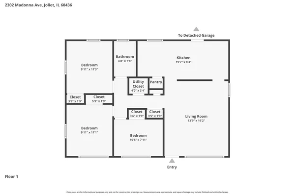$279,700 | 2302 Madonna Avenue, Joliet, IL 60436
