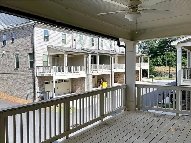a view of a house with a porch