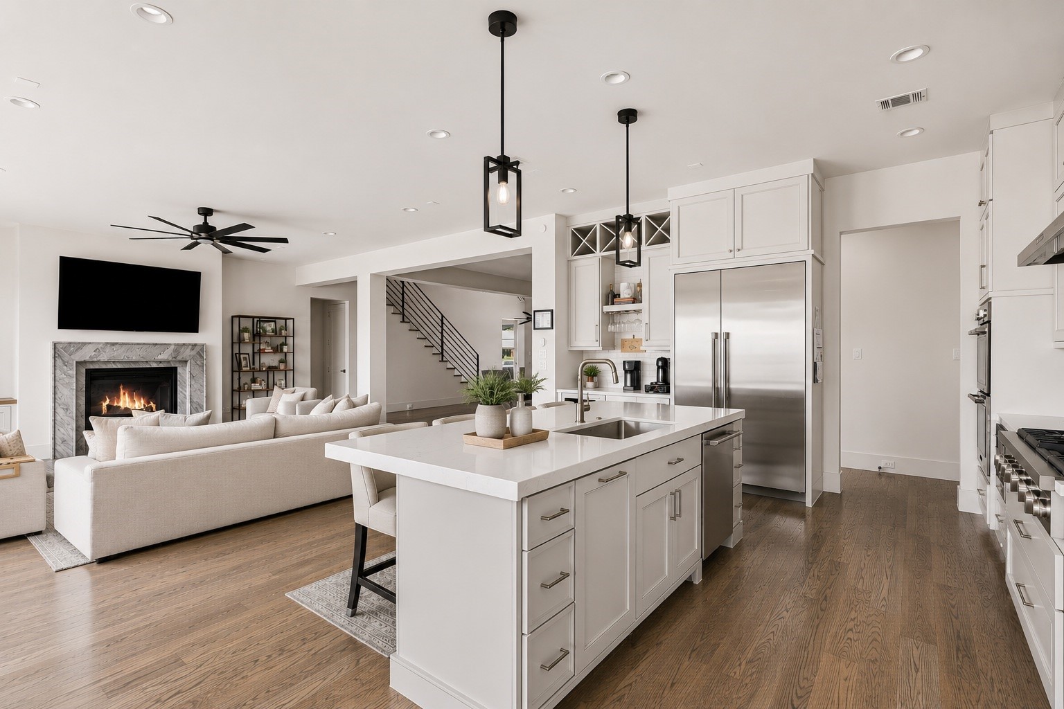 4638 Merwin Street Houston, TX 77027 - Photo 11 of 42 Thoughtfully designed with generous prep space and abundant storage, the kitchen is equally suited for everyday living and hosting guests.