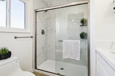 a view of a room with racks