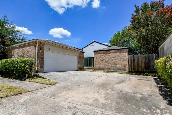 a backyard of a house