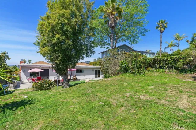 a view of an outdoor space and a yard